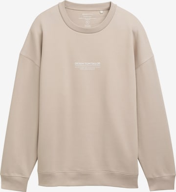 Sweat-shirt TOM TAILOR DENIM en gris : devant
