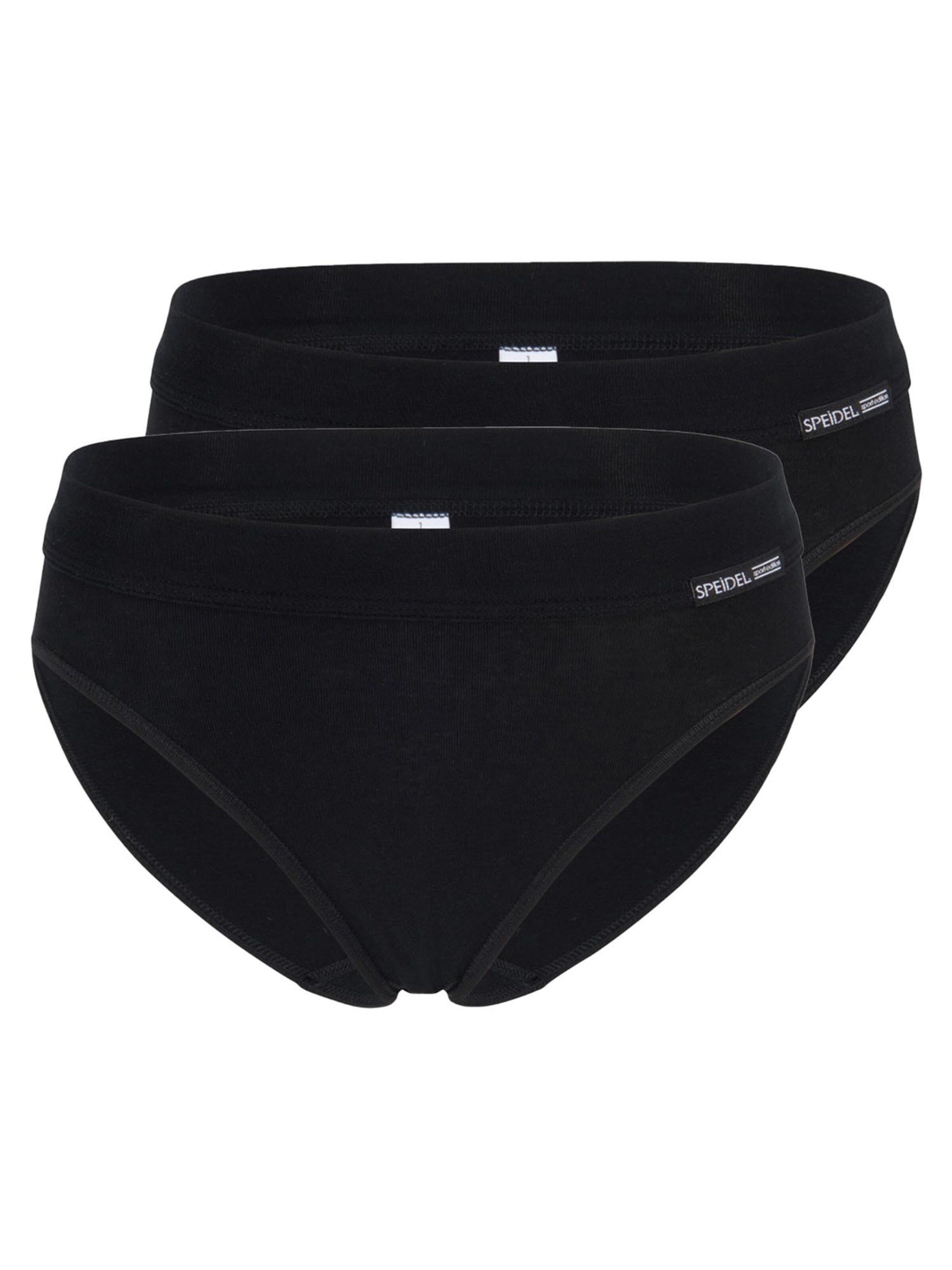 SPEIDEL Panty 'bio.cotton Sport Edition' in Black: front