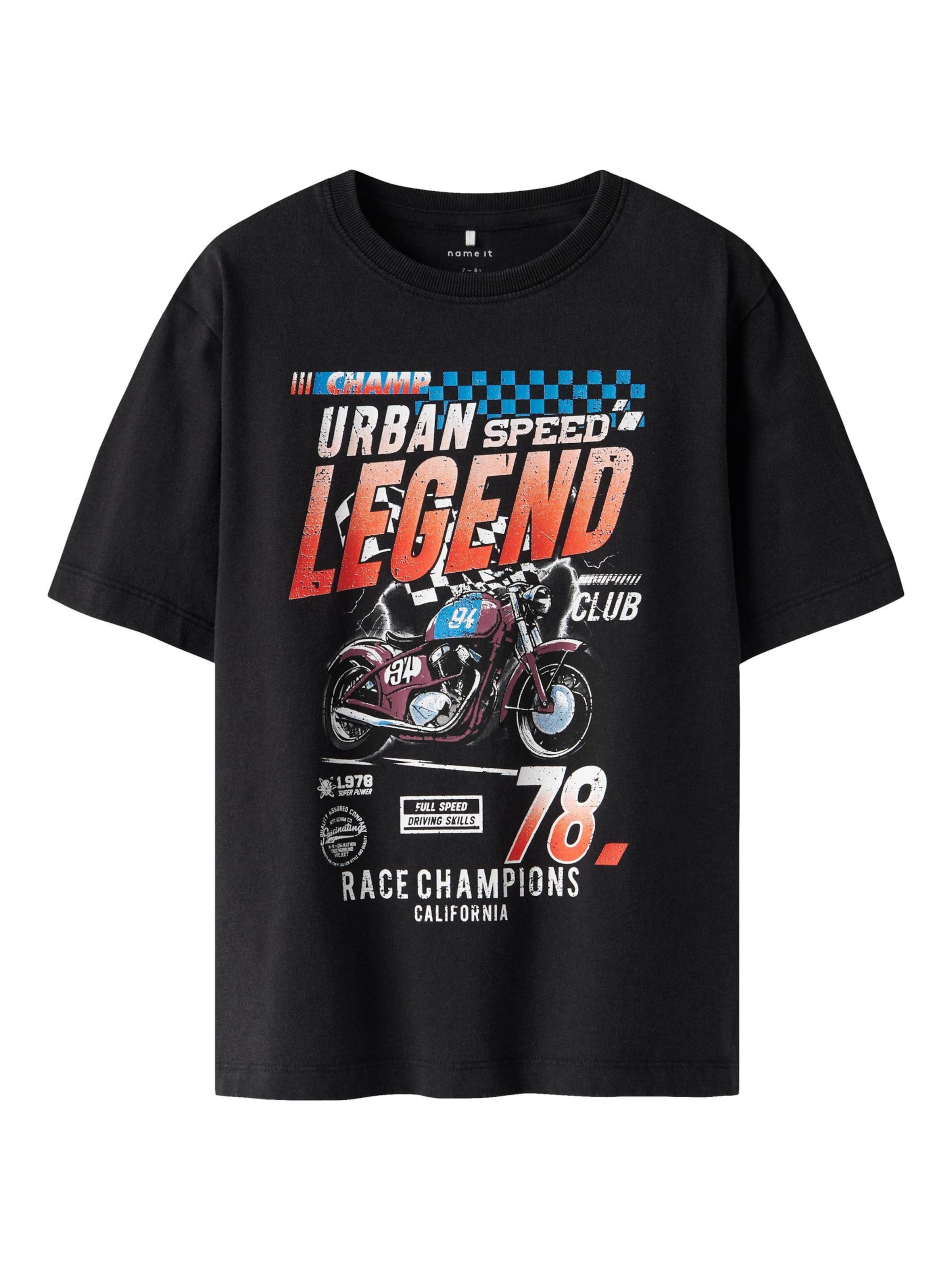 NAME IT Shirt in Black: front