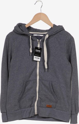 ONLY Sweatshirt & Zip-Up Hoodie in M in Grey: front