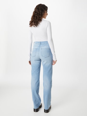 Misspap Wide Leg Jeans 'Distressed' in Blau