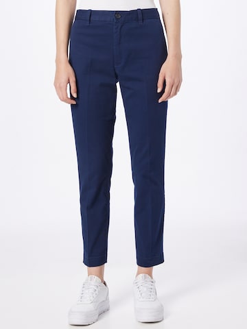 Polo Ralph Lauren Slimfit Kalhoty s puky – modrá: přední strana