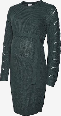 MAMALICIOUS Knitted dress 'NEW LINA' in Green: front