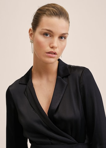 MANGO Shirt Dress 'Sabrina' in Black