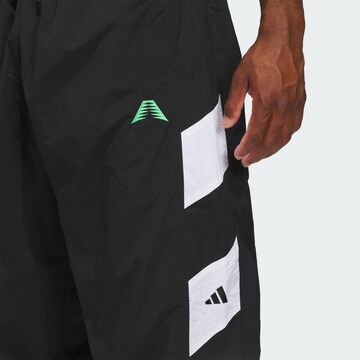 Effilé Pantalon de sport 'Anthony Edwards Foundation' ADIDAS PERFORMANCE en noir