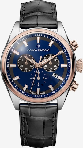 Claude Bernard Analog Watch 'Proud Heritage Chronograph' in Gold: front
