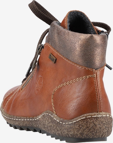 Rieker Lace-Up Ankle Boots in Brown