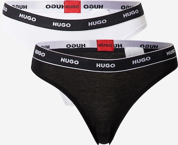 String di HUGO Red in nero: frontale