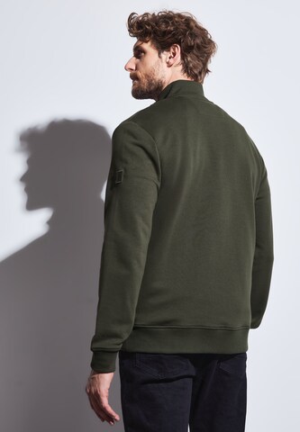 Street One MEN Zip-Up Hoodie in Green