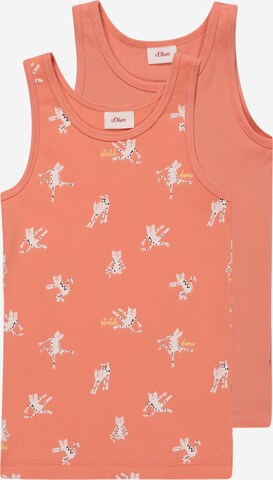 s.Oliver Undershirt in Orange: front