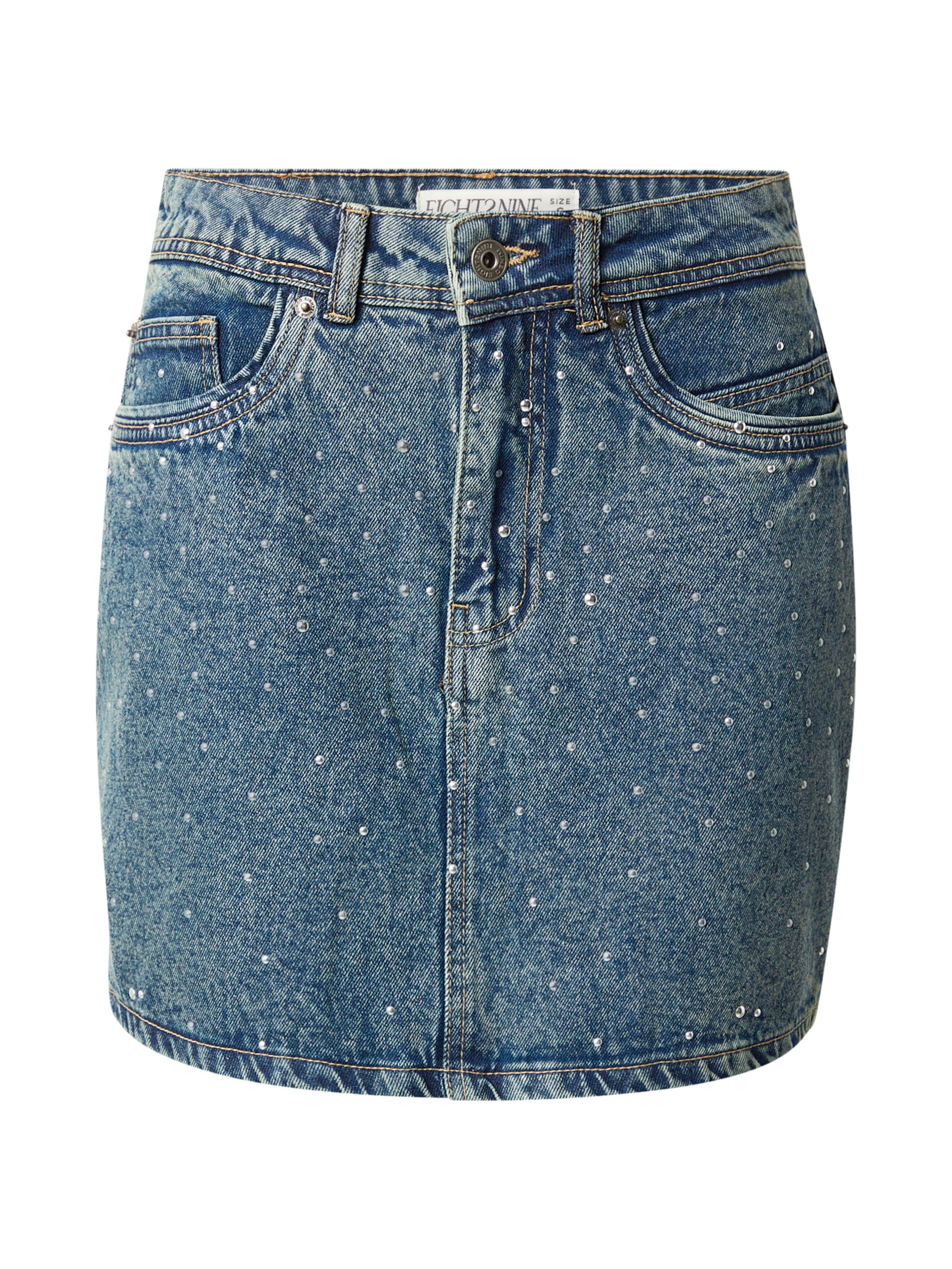 Eight2Nine Spódnica w kolorze niebieski: przód