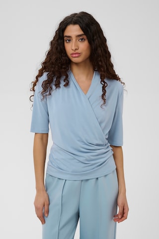 SOAKED IN LUXURY - Blusa 'SLColumbine' en azul: frente