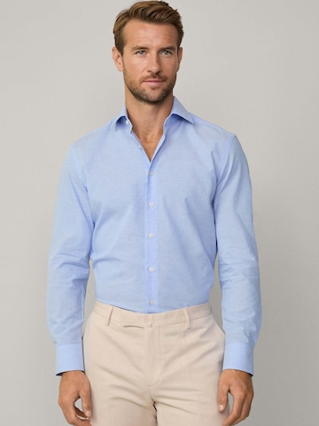 Hackett London Regular Fit Hemd in Blau: Vorderseite