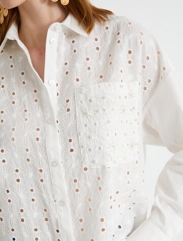 Koton Bluse in Weiß