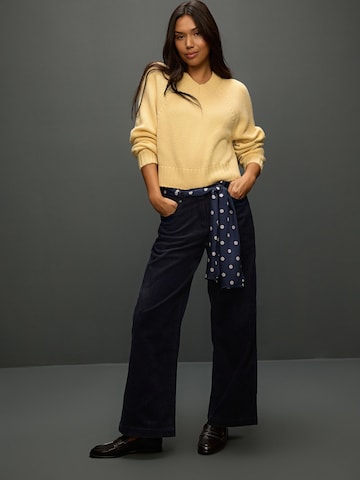 Wide Leg Pantalon Next en bleu