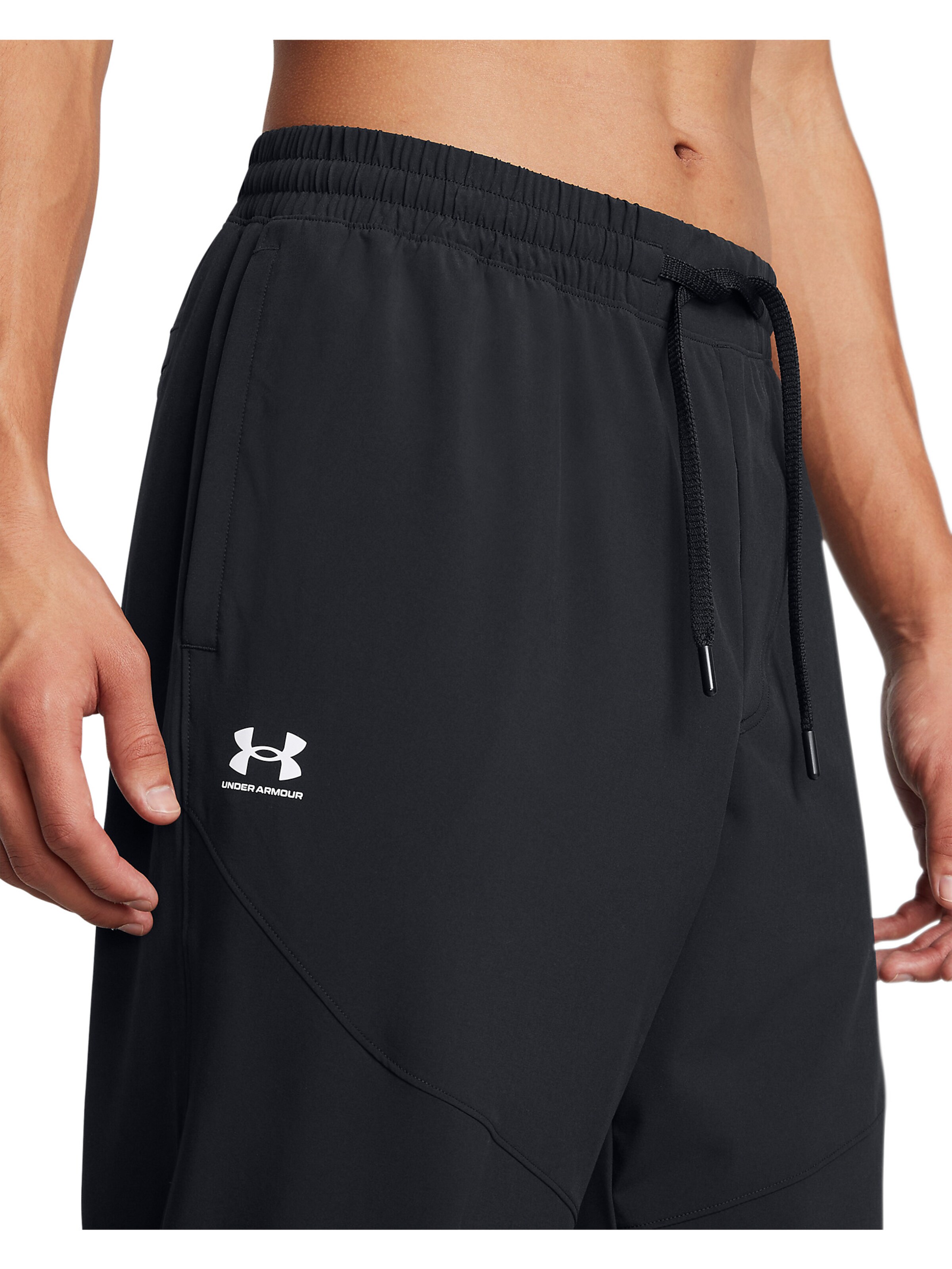 UNDER ARMOUR Tapered Sportbroek 'Vibe' in Zwart
