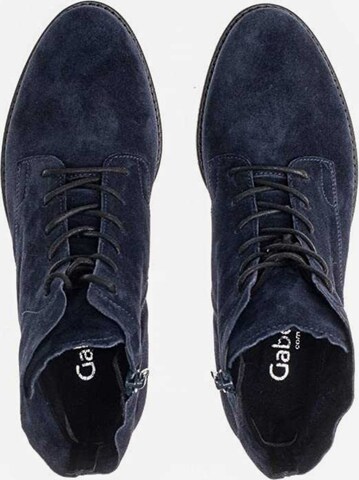 GABOR Lace-Up Ankle Boots in Blue