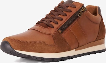 Baskets basses Dune LONDON en marron : devant