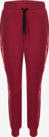 GIORDANO Tapered Pants 'Silvermark' in Red: front