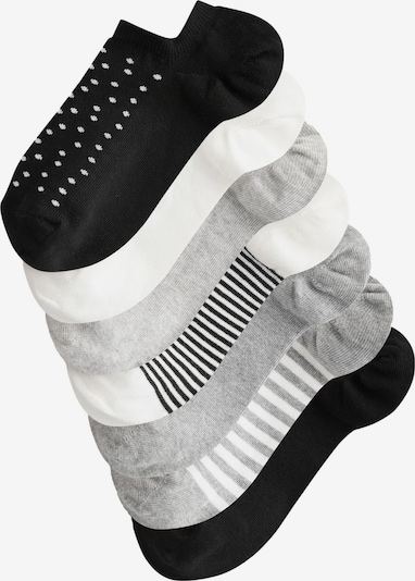 Kojinės iš Next, spalva – šviesiai pilka / juoda / balta, Prekių apžvalga