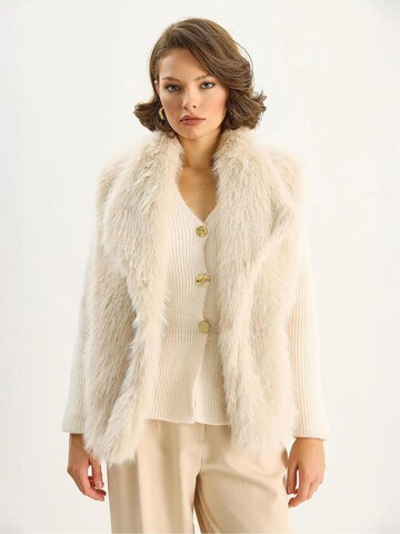 Bianco Lucci Bodywarmer in Beige: voorkant