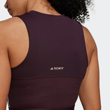 ADIDAS PERFORMANCE Sporttop 'Techfit Branded Tape' in Rood