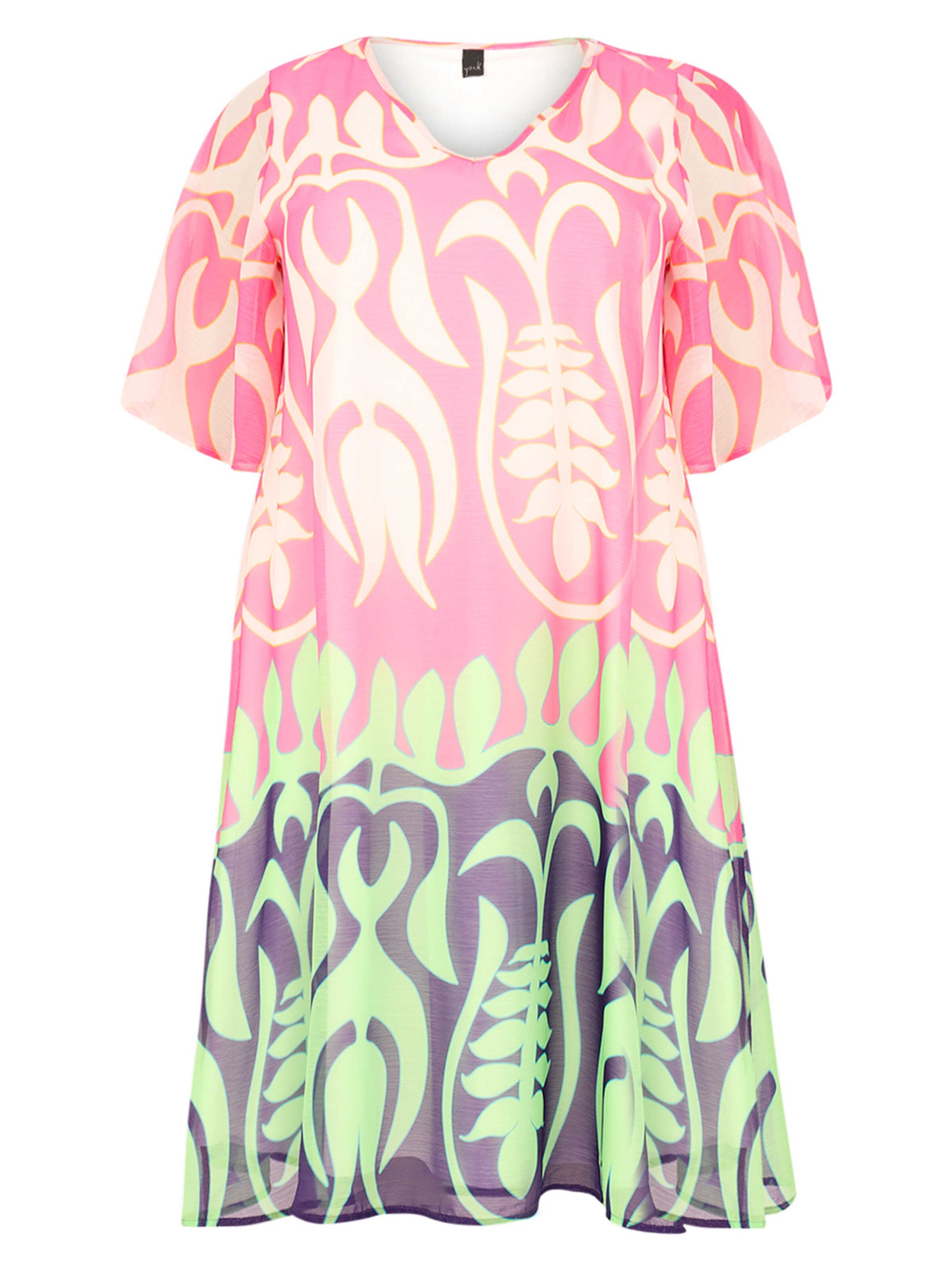 YOEK Dress in Pink: front