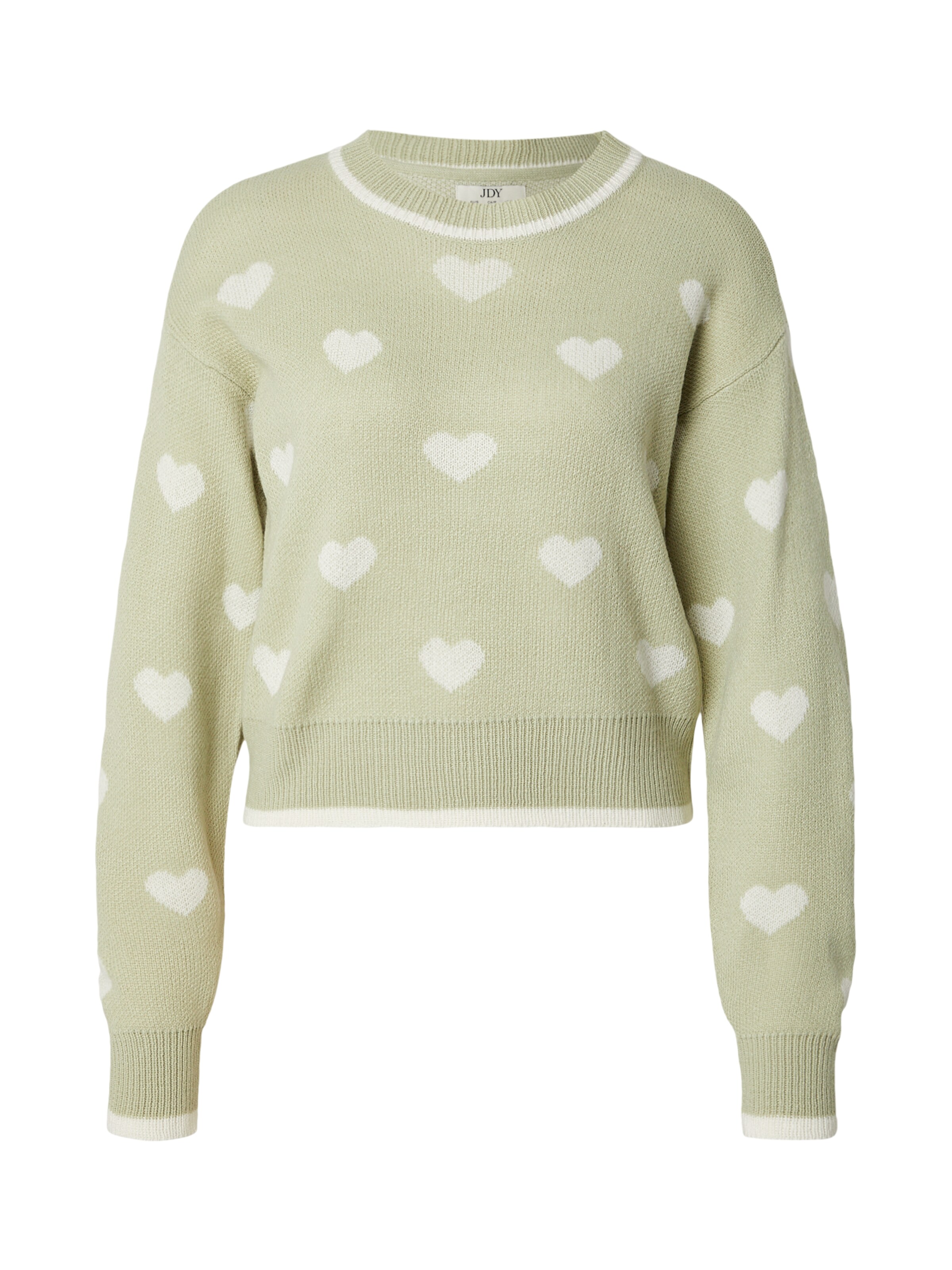 JDY Sweater 'JDYROMANCE' in Green: front
