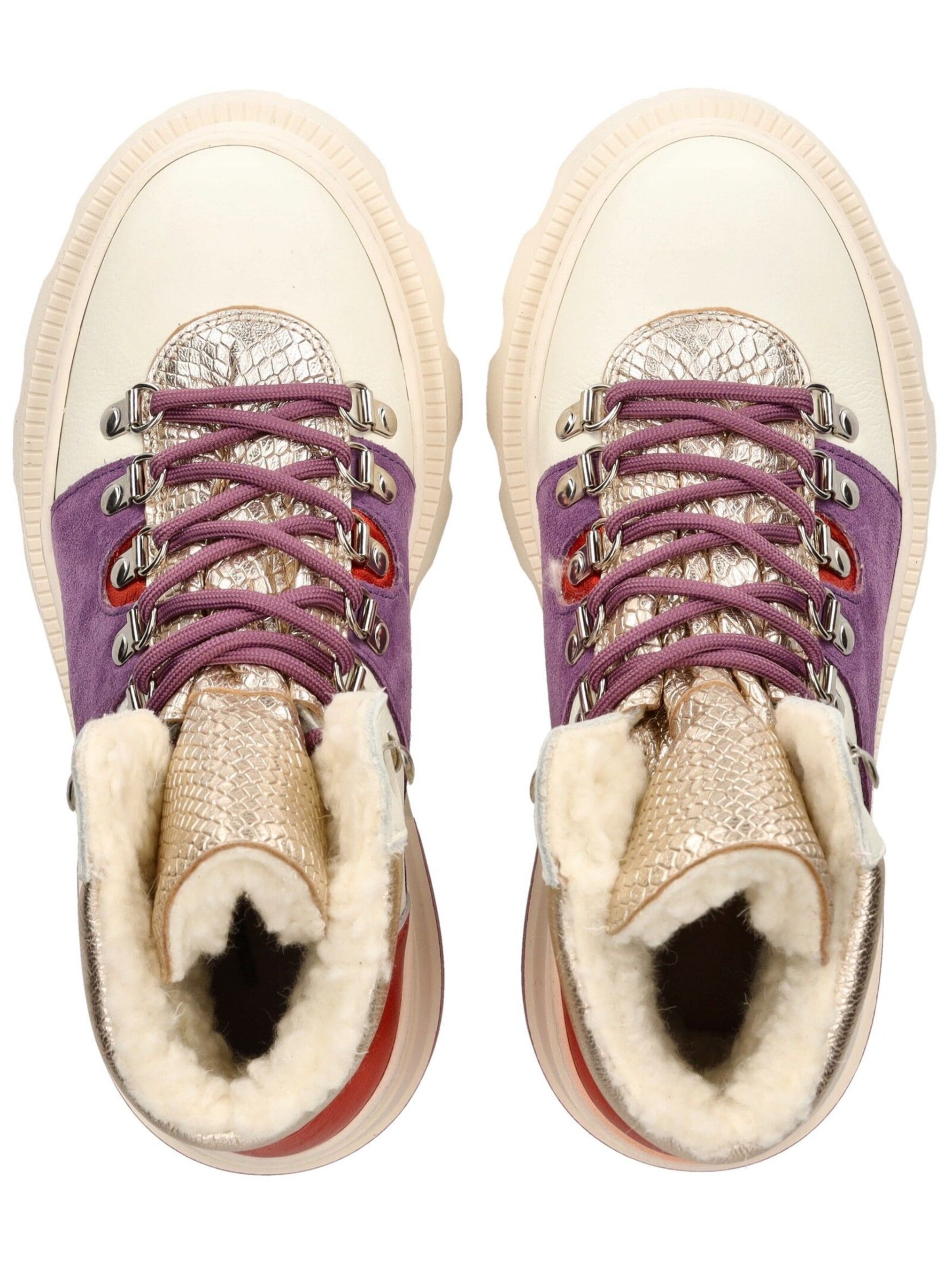 Bottines à lacets LAZAMANI en violet