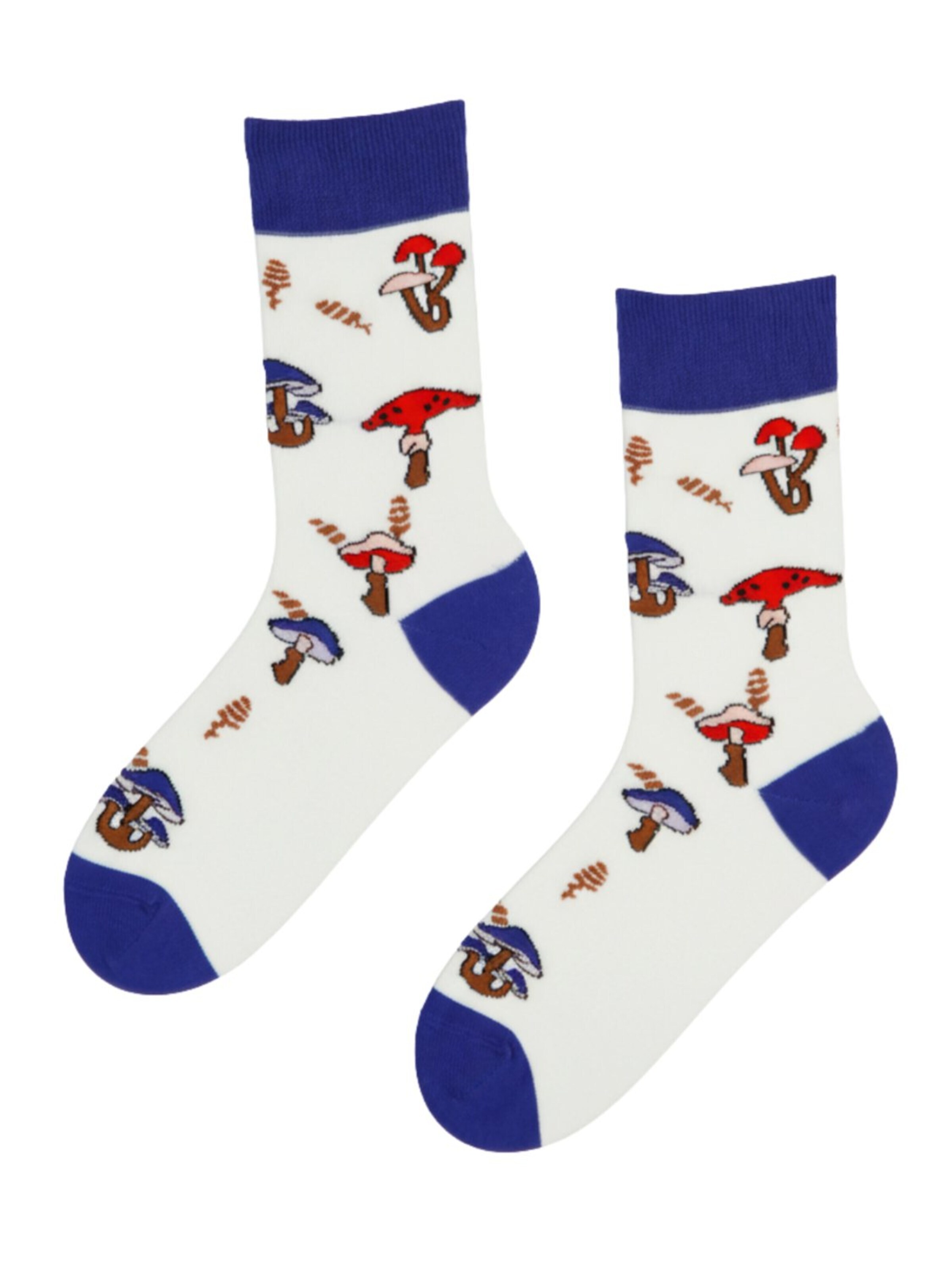 Sokisahtel Socken 'MUSHROOM cotton socks'‌‌‌‌‌‌‌‌‌ in Weiß: Vorderseite