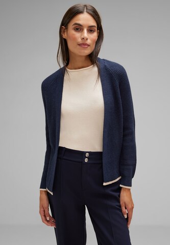 Cardigan STREET ONE en bleu : devant