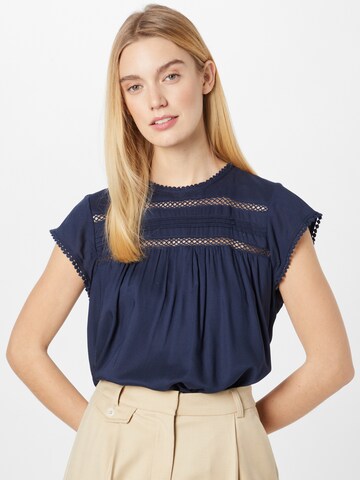 VERO MODA Blouse 'Debbie' in Blauw: voorkant