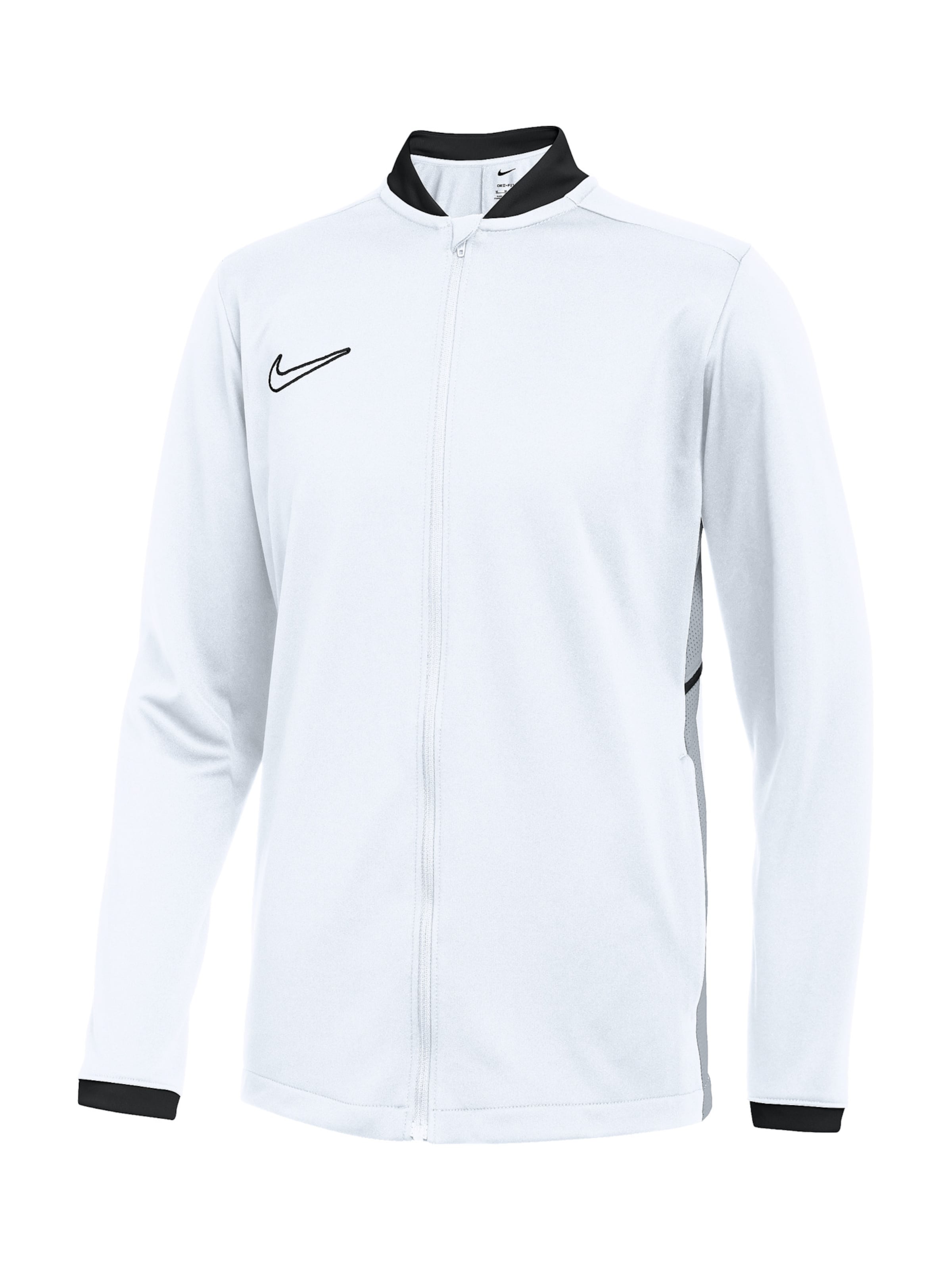 NIKE Sportsweatjacke in Weiß: Vorderseite