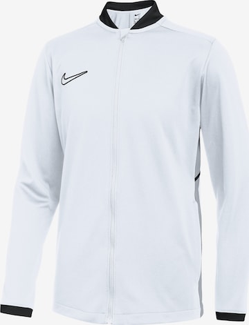 NIKE Athletic Jacket in White: front
