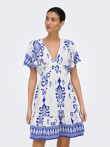 ONLY Лятна рокля 'ONLMORRISON' в бяло: отпред