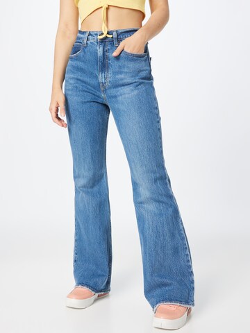 LEVI'S ® Slimfit Jeans '70s High Flare' i blå: framsida