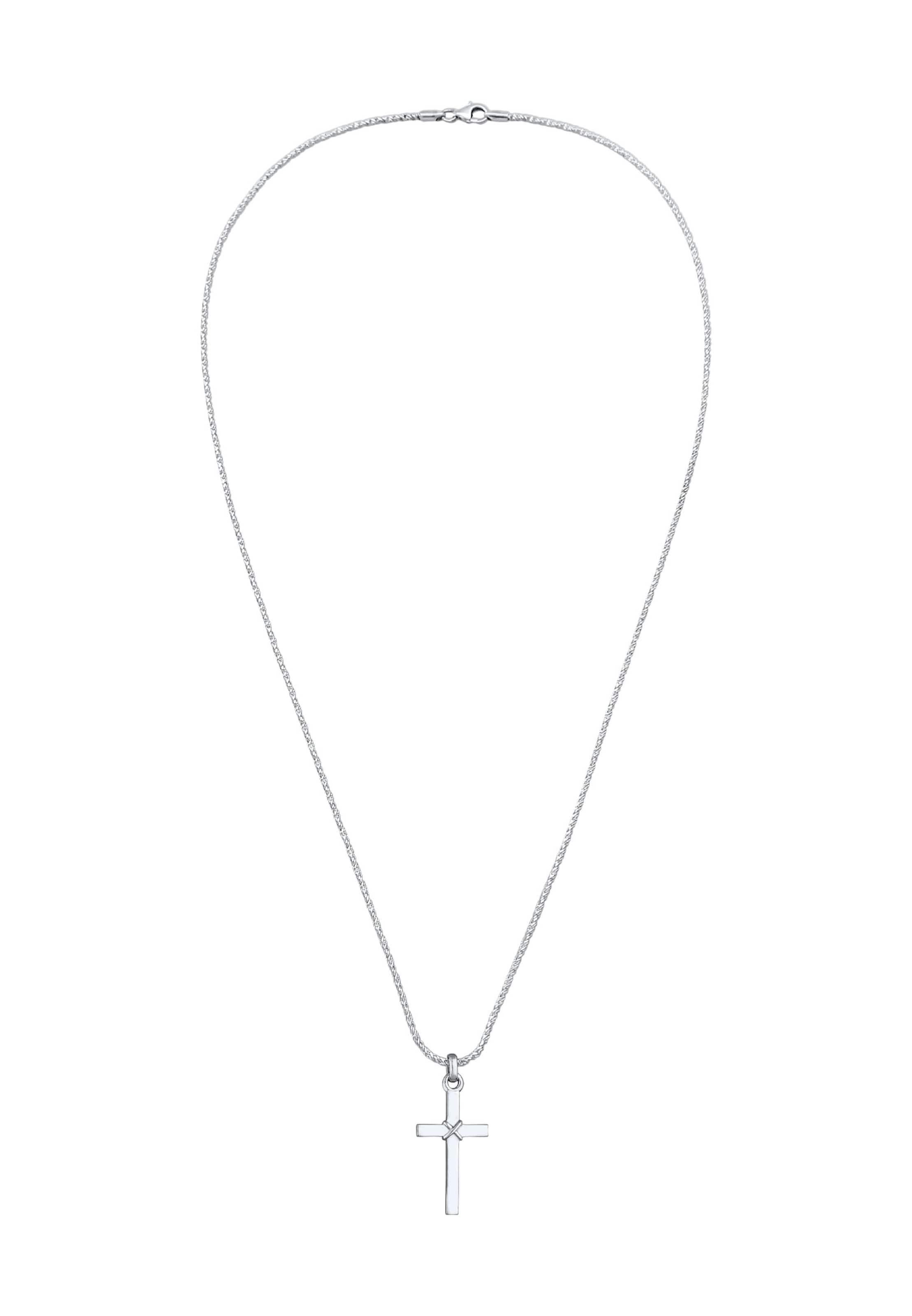 Collana 'Kreuz' di KUZZOI in argento: frontale