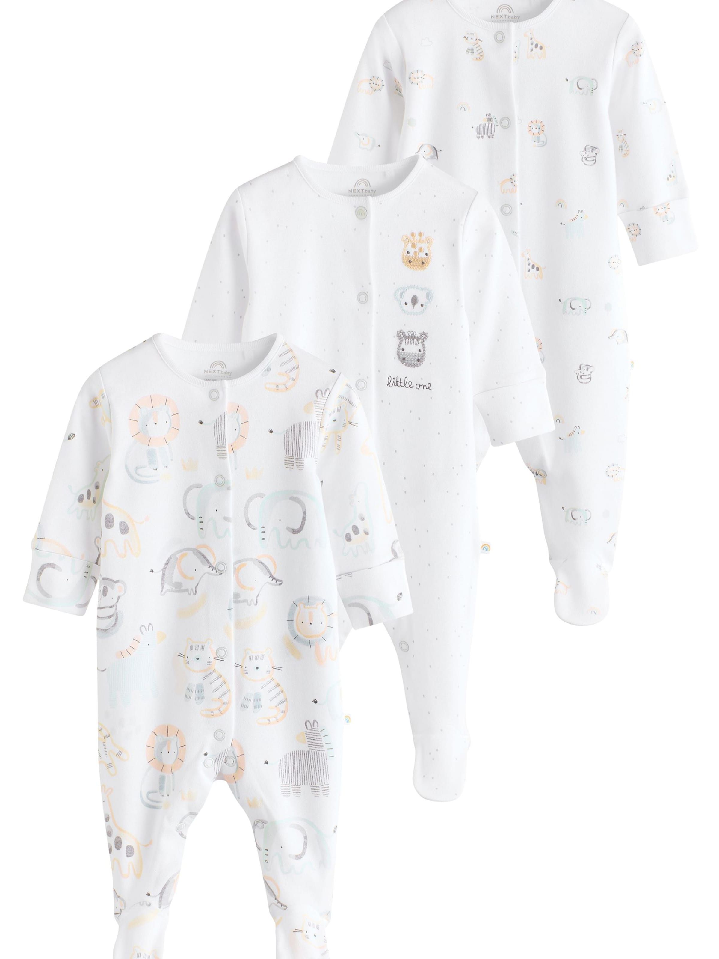 Next Dupačky/body – bílá: přední strana