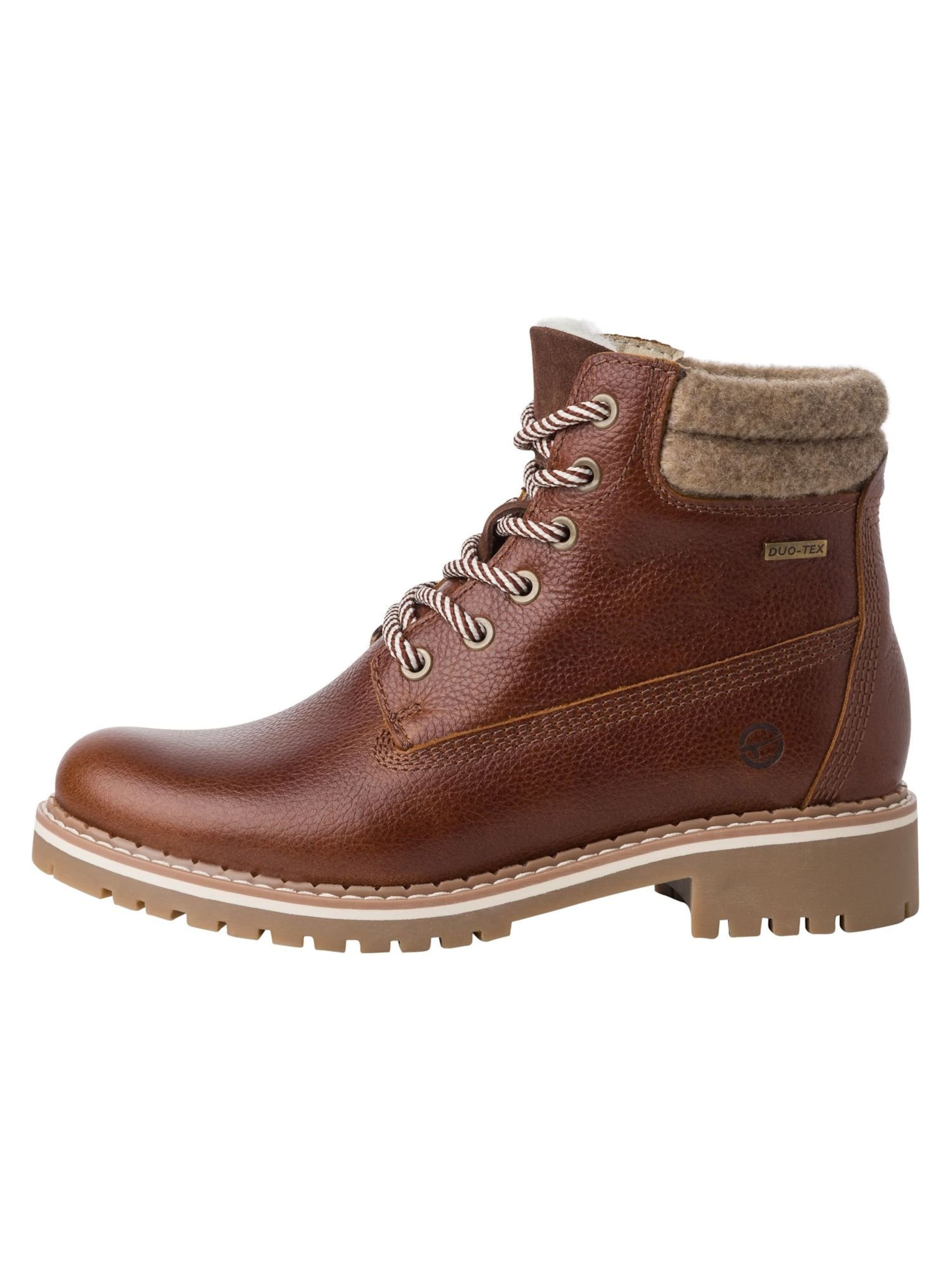 Tamaris Schnürstiefelette in Braun