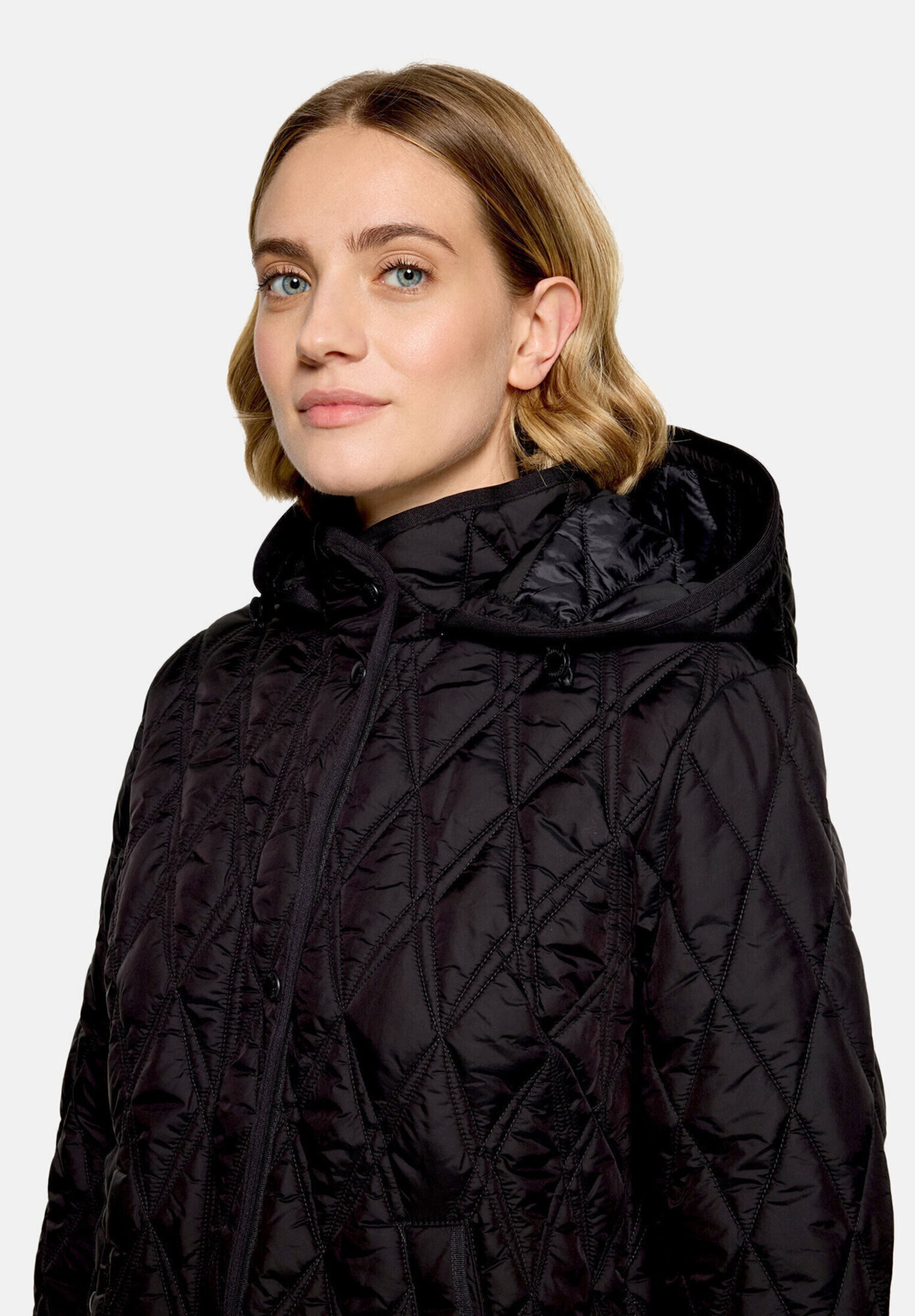 Betty Barclay Outdoorjacke mit abnehmbarer Kapuze in Schwarz