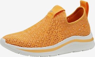 Baskets basses Tamaris en orange : devant