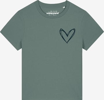 T-shirt 'Herzi' Watapparel en vert : devant