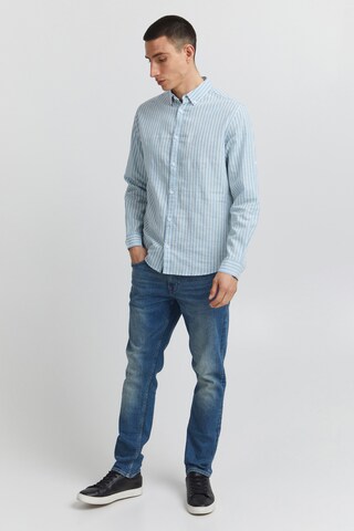 INDICODE JEANS Regular Fit Langarmhemd 'Hanko' in Blau