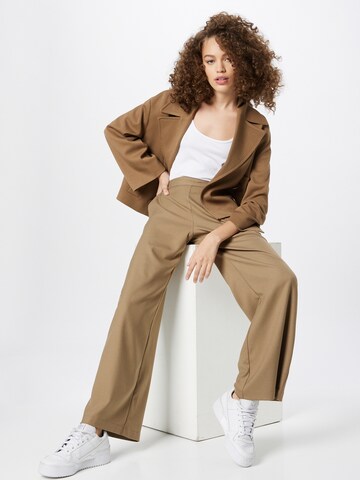 JDY Wide Leg Housut 'FIONA' värissä beige