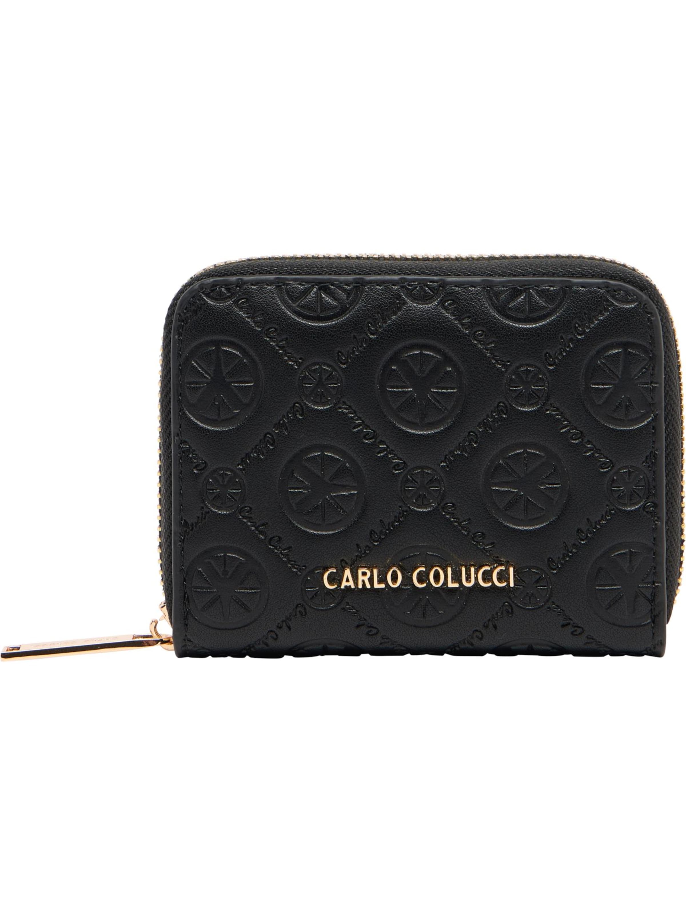 Porte-monnaies 'Edessa' Carlo Colucci en noir : devant