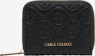Carlo Colucci Wallet 'Edessa' in Black: front