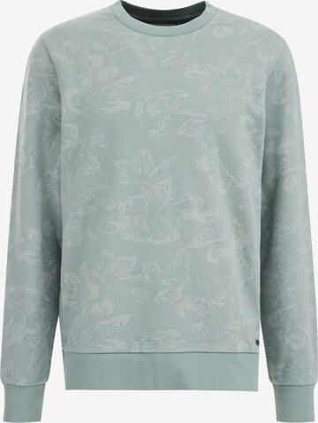 WE Fashion Sweatshirt in Groen: voorkant