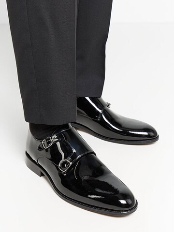 Scarpa stringata 'Dario Double Monk Strap' di Jerelyn Creado in nero: frontale