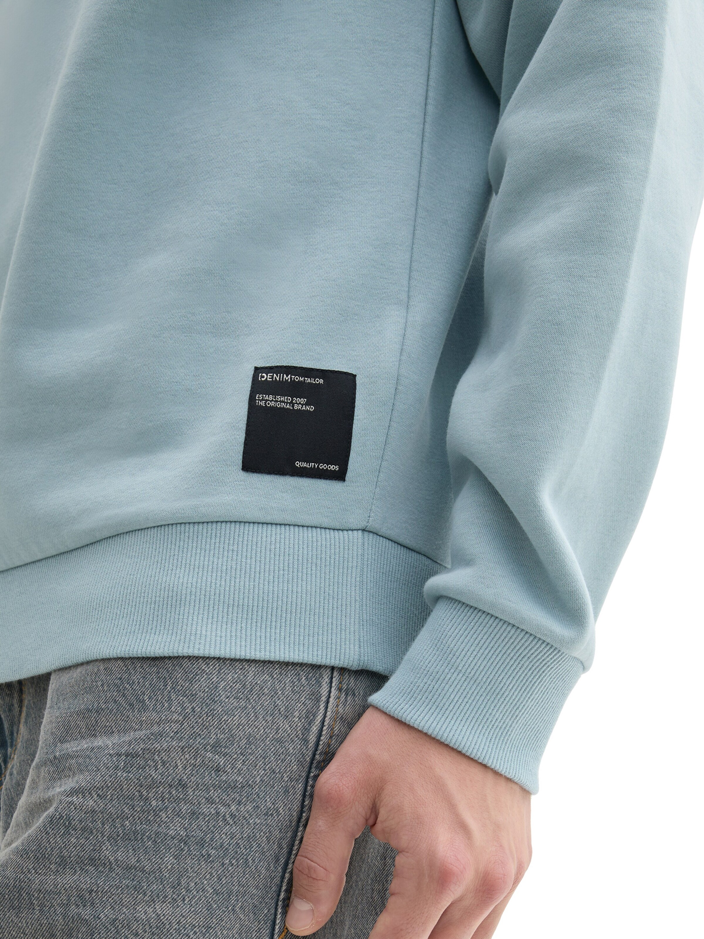 TOM TAILOR DENIM Mikina - Modrá