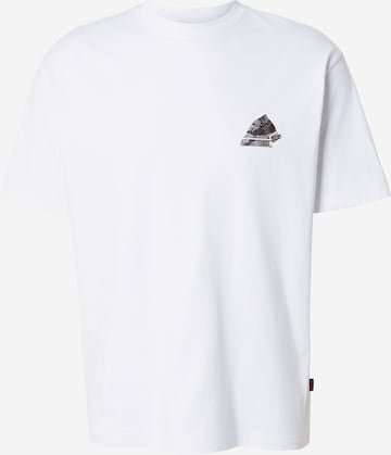 BOSS Shirt 'Te_Frame' in White: front